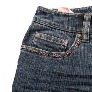 Gianni Bini Rhinestone Embellished Boot Cut Jeans